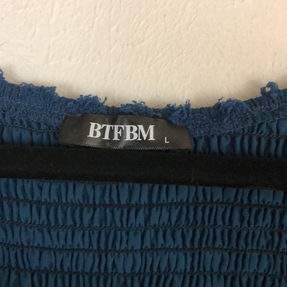 Large BTFBM short blue dress - Picture 3 of 6